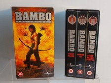 Rambo trilogy first for sale  CONSETT