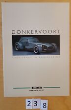 Donkervoort sport prospectus d'occasion  Meyzieu