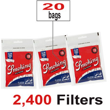 Filtri Smoking Slim 6mm XL Lunghi 22mm – 20x120 | 2400 filtrów na sprzedaż  Wysyłka do Poland
