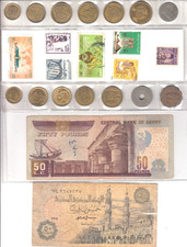 Lote Mixto de Monedas y Billetes de Egipto segunda mano  Embacar hacia Mexico