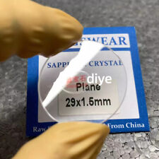 Relógio de safira plana vidro cristal redondo 0,8 mm 1,0 mm 1,2 mm 1,5 mm espessura 13 mm-45 mm, usado comprar usado  Enviando para Brazil
