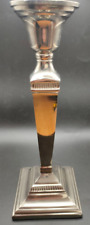 Vintage chrome candlestick for sale  LEEDS