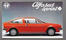 Prospekt alfasud sprint gebraucht kaufen  Deutschland