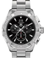 Tag Heuer Aquaracer relógio preto 43mm data mostrador cronógrafo aço CAY1110 comprar usado  Enviando para Brazil
