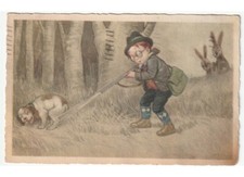 1936 cartolina umoristica usato  Fiumicello Villa Vicentina
