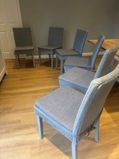 Dining chairs grey for sale  HIGH WYCOMBE