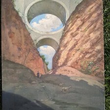 Dipinto olio legno usato  Roma