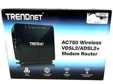 Roteador Modem TrendNet TEW-816DRM AC750 VDSL2 ADSL2+ Banda Dupla Caixa Aberta comprar usado  Enviando para Brazil
