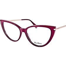 Max Mara MM5006 armação de óculos feminina de plástico 066 borgonha brilhante 54-15 comprar usado  Enviando para Brazil
