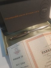 Stilografica parker argento usato  Bagnacavallo