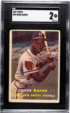 1957 topps hank for sale  Sioux Falls