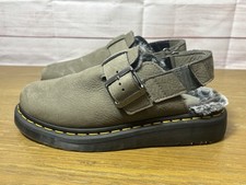 Sapatos femininos Dr.Martens Jorge II FL - Cinza níquel tamanho 7 couro expedido, usado comprar usado  Enviando para Brazil