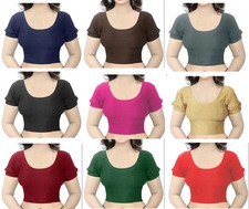 Blusa Saree Feminina Manga Curta Choli 28-38 comprar usado  Enviando para Brazil
