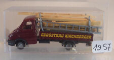 Busch 1/87 IVECO Daily LKW Pritsche Gerüstbau Kirchberger OVP #1957, usado comprar usado  Enviando para Brazil