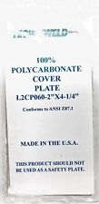 Usado, Placa de cobertura de policarbonato Techniweld L2CP060-2" X 4-1/4" [Lote de 35] NOS comprar usado  Enviando para Brazil
