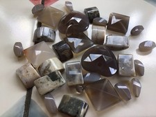 Agate beads. grey for sale  YARMOUTH