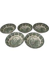 Green transferware bowls for sale  DARTFORD