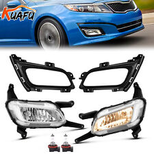 Luzes de neblina dianteiras e molduras para motorista passageiro com lâmpadas para Kia Optima 2014 2015 comprar usado  Enviando para Brazil