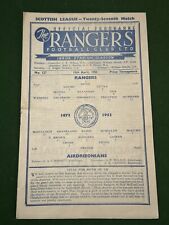 Glasgow rangers airdrie for sale  BARNSLEY