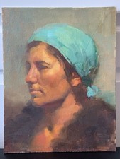 Unframed oil portrait for sale  Hayward