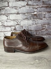 Usado, Sapatos sociais Oxford masculinos Polo Ralph Lauren couro marrom biqueira ponta das asas 10D EUA/43 comprar usado  Enviando para Brazil