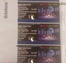 Biglietti concerto pinguini usato  Italia