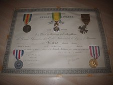 Diplôme médaille militaire d'occasion  Grans