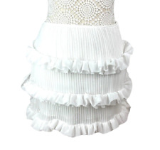 White pleated ruffle for sale  WIGAN