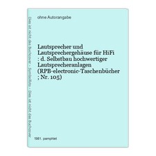 Lautsprecher lautsprechergehä gebraucht kaufen  Bad Vilbel