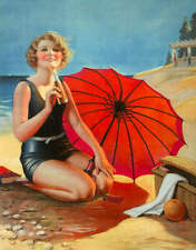 Beacg Lady Red Umbella por Gene Pressler comprar usado  Enviando para Brazil