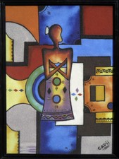 Tableau africain d'occasion  Montbazens