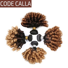 Extensões de cabelo humano Ombre Bouncy cacheado tecido 1/3/4 pacotes T1B/4/27 comprar usado  Enviando para Brazil