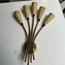 GRANDE APLIQUE 50s METALLO DIPINTO OTTONE ITALIAN DESIGN SCONCE comprar usado  Enviando para Brazil
