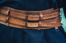 Rustikaler gürtel wikinger gebraucht kaufen  Florstadt