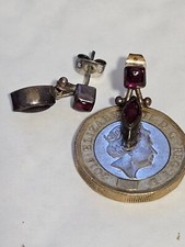 Vintage garnet dangle for sale  LEEDS