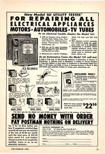 1961 Impressão Anúncio Preciso Instrumento Utilitário Testador Reparo de Aparelhos Elétricos comprar usado  Enviando para Brazil