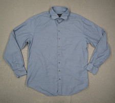 Camisa masculina Giorgio Armani 17,5 44 geométrica vestido com botões feita na Itália luxo comprar usado  Enviando para Brazil