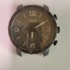 Relógio masculino Fossil Nate cronógrafo mostrador preto preto JR1354 sem pulseira , usado comprar usado  Enviando para Brazil
