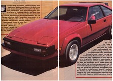 1982 Toyota Supra Coupe, relatório detalhado de teste de estrada EUA Car Mag. Correio dos EUA custa US$ 3,60 comprar usado  Enviando para Brazil