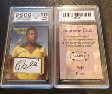 Pelé Soccer Legend Supreme Cuts Brasil amostra de cartão PSCG 10 comprar usado  Enviando para Brazil