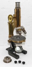 Microscópio monocular de latão antigo "1900" C. Reichert Wien em estojo de madeira comprar usado  Enviando para Brazil