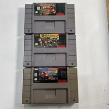 Usado, Donkey Kong Country 1,2,3 cartuchos somente todos testados funcionando comprar usado  Enviando para Brazil