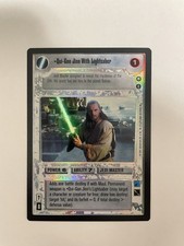 Star Wars CCG Qui-Gon Jinn com folha de torneio de sabre de luz - quase perfeito comprar usado  Enviando para Brazil