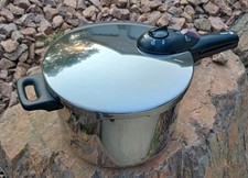Panela de pressão Fagor 8 litros panela de aço inoxidável gás/elétrica vitro indução comprar usado  Enviando para Brazil