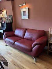 Red leather two for sale  MACCLESFIELD