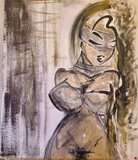 Peinture femme toile d'occasion  Annecy-le-Vieux
