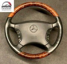 Volante de motorista 00-06 Mercedes W220 S430 S600 S500 CL600 madeira preta fabricante de equipamento original, usado comprar usado  Enviando para Brazil
