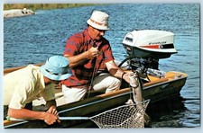 Usado, Cartão postal de barco de pesca Evinrude motor de popa publicidade não publicado vintage comprar usado  Enviando para Brazil