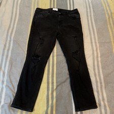 Asos black ripped for sale  PERSHORE