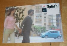 Suzuki splash brochure for sale  SOUTHAMPTON